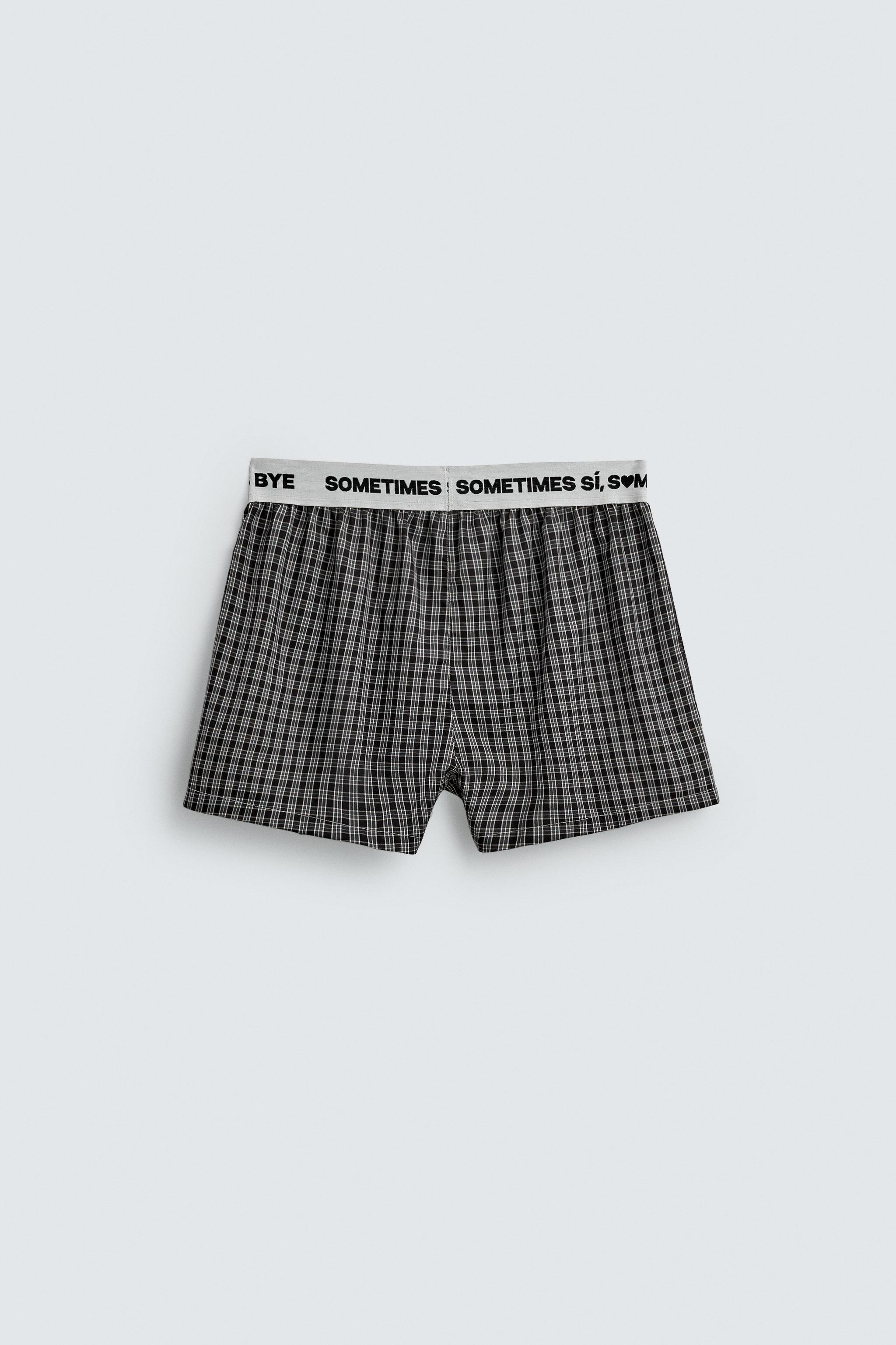 JACQUARD POPLIN BOXERS WITH WAISTBAND